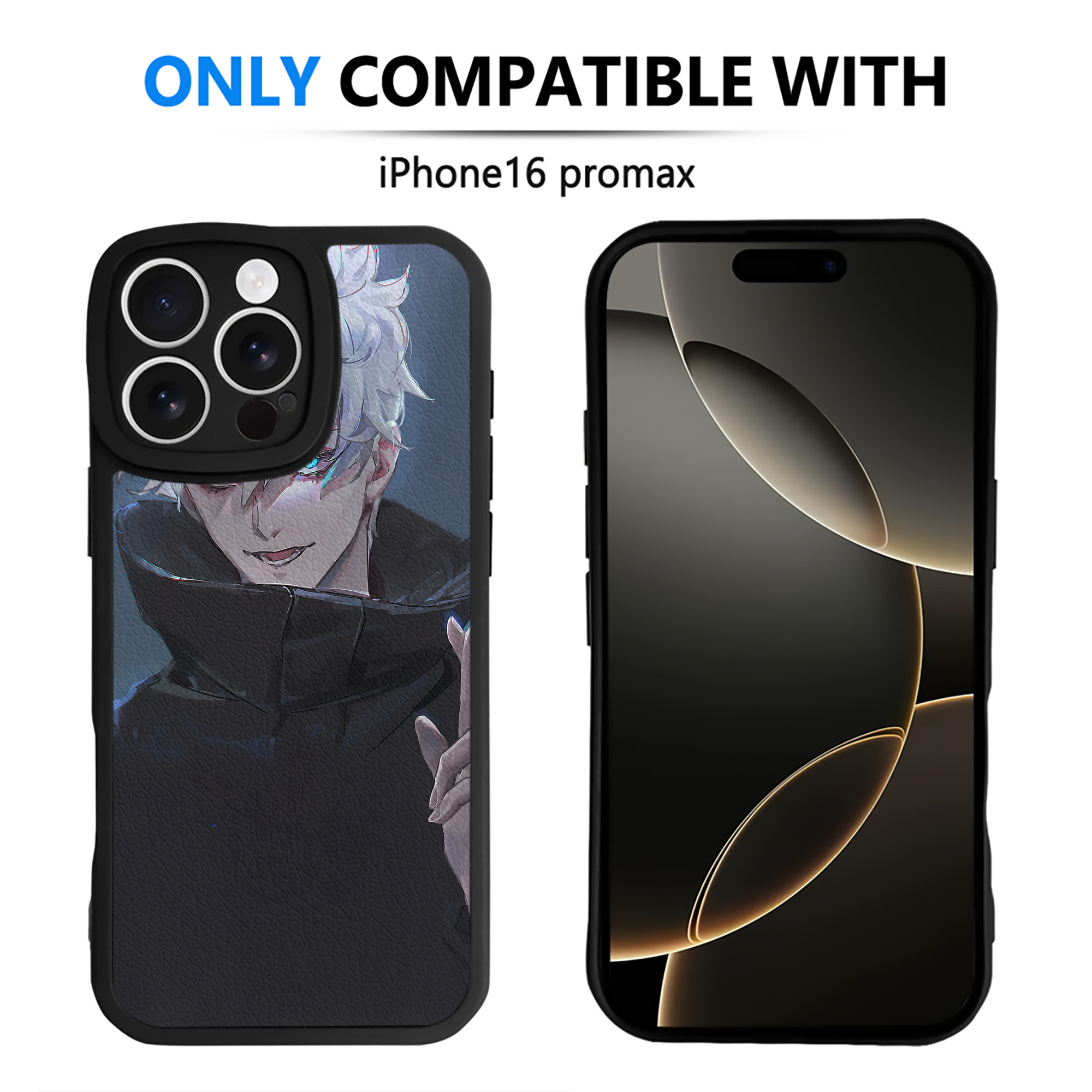 （画像用） 呪術廻戦 Jujutsu Kaisen 【iPhone 16シリーズ対応】シリコンスマホケース（レザー調） 材質：シリコン
